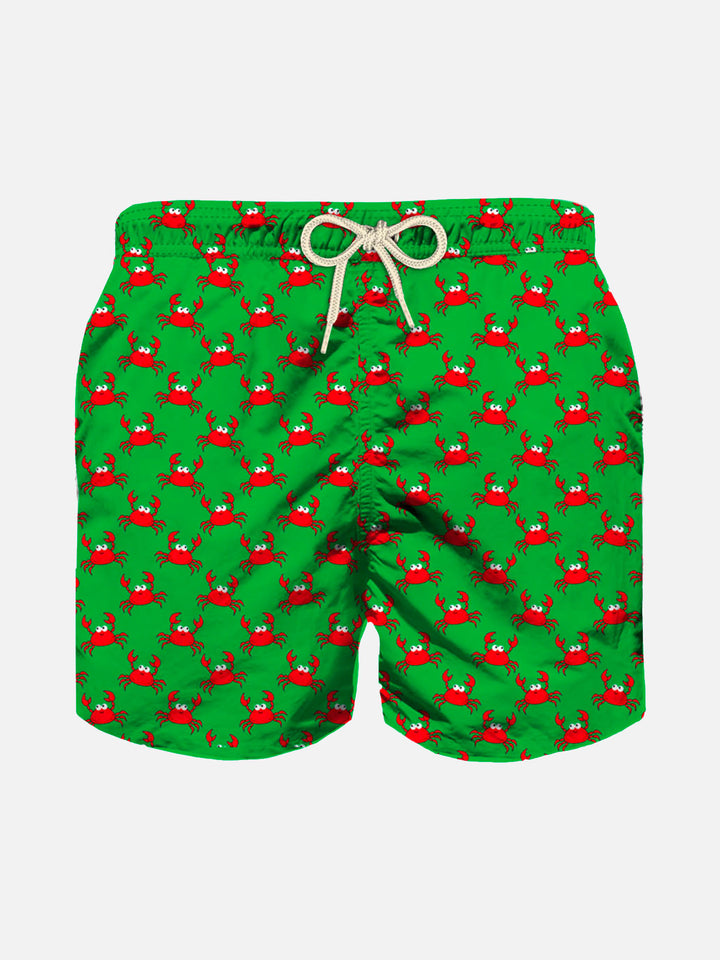 Badeshorts für Jungen mit Krabbenprint