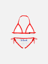 Girl bikini with hearts