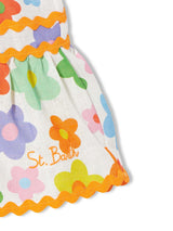 Abito da bambina con fiori multicolore