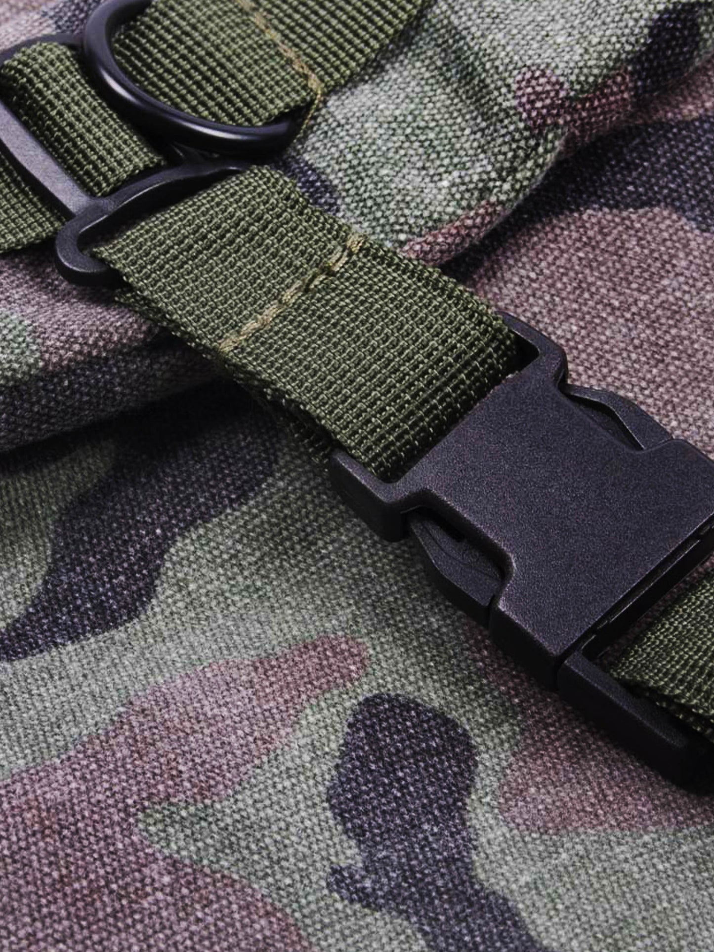 Canvas camouflage backpack