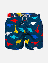 Boy swim shorts with dinosaurs print