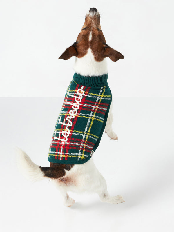 Maglia per cani con stampa Tartan