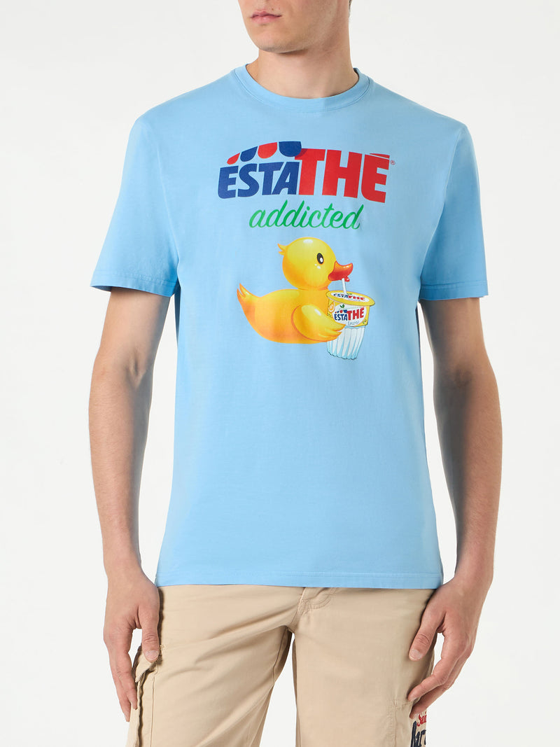 Man cotton t-shirt with ducky Estathé print | ESTATHE' SPECIAL EDITION