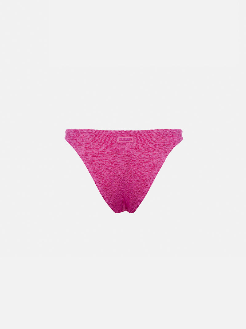 Woman pink classic crinkle swim briefs Elise