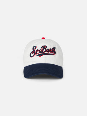 Baseball cap with St. Barth embroidery