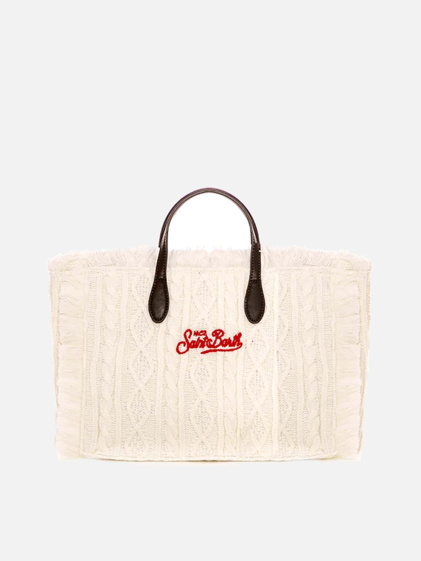 Colette white tricot handbag - MC2 Saint Barth