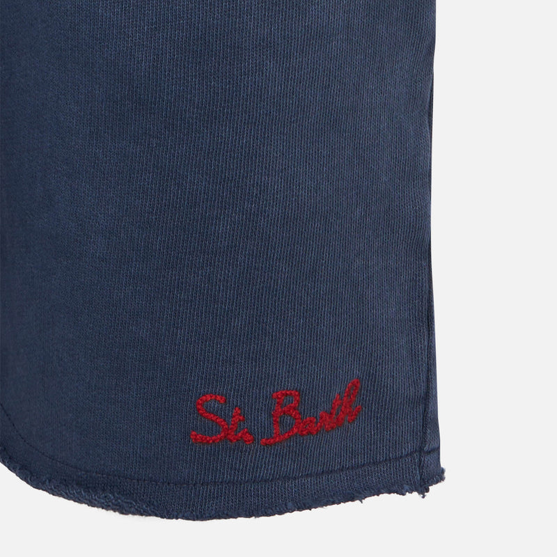 Blue Boy Fleece-Shorts mit Tasche