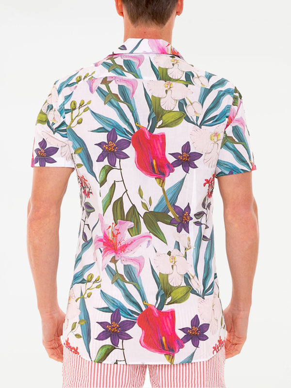 Tropical print man shirt