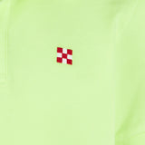 Fluogelbes Piquet-Polo mit St. Barth-Logo