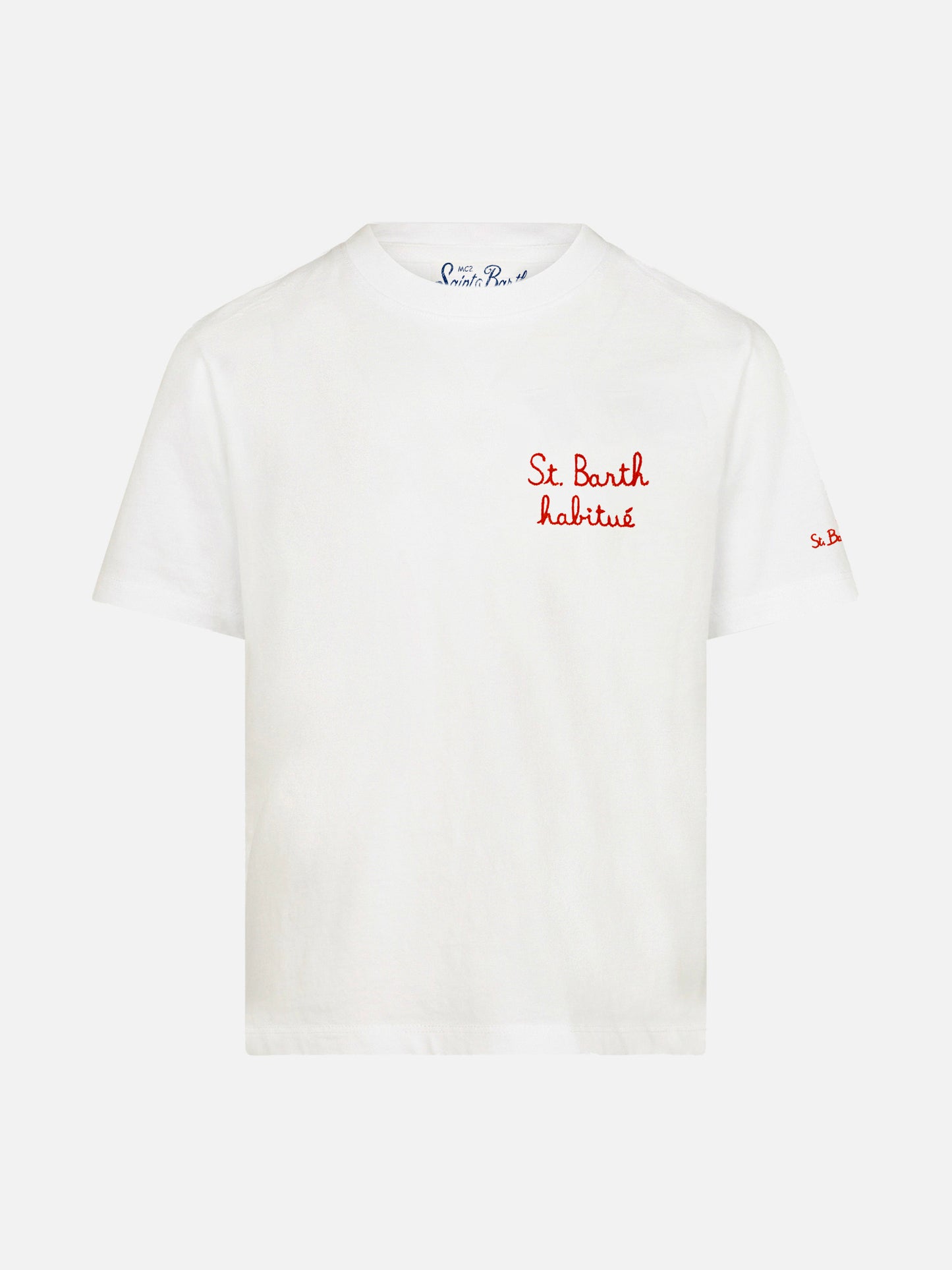 Boy t-shirt with St. Barth habitué embroidery