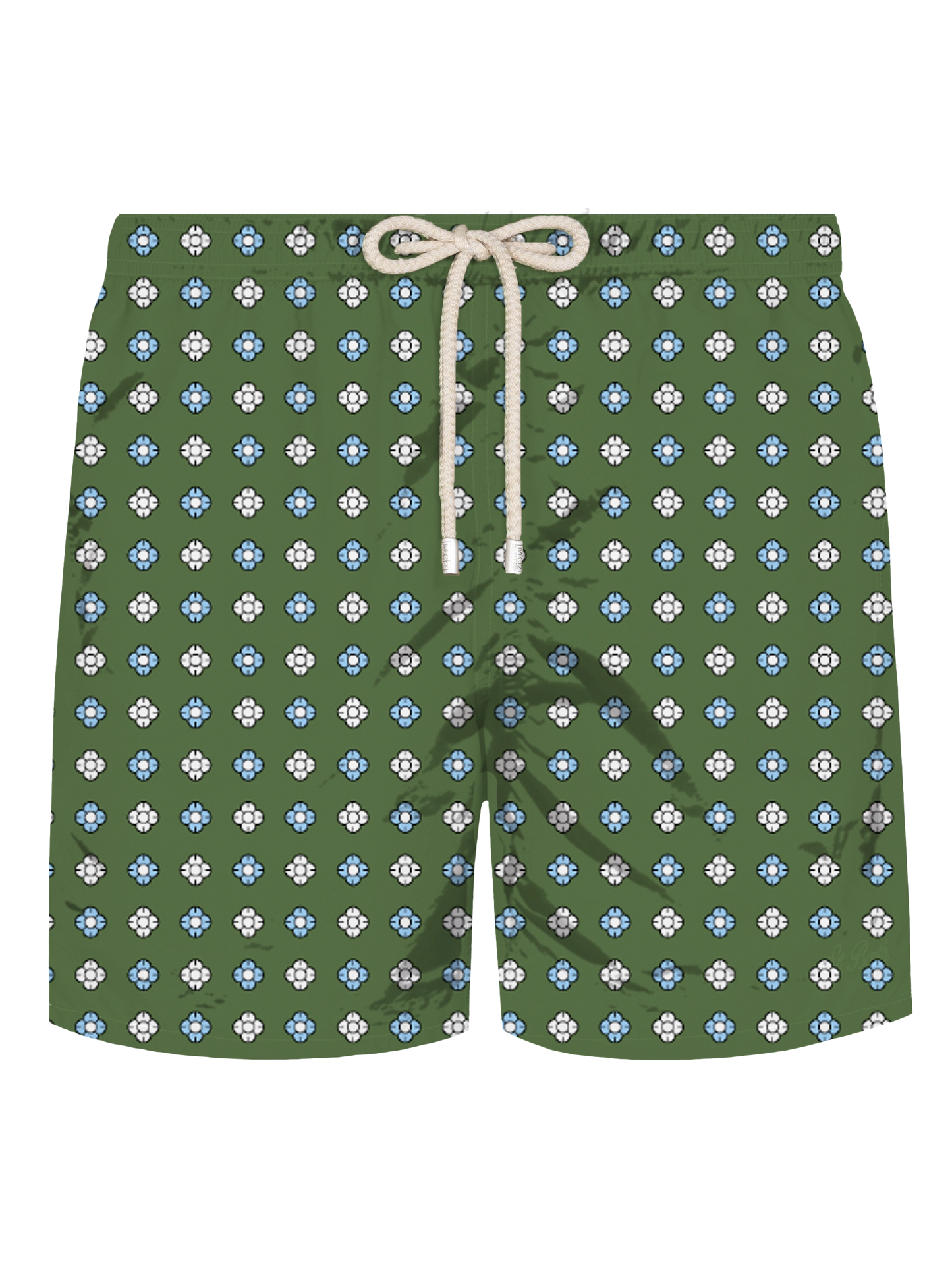 Comfort Light stretch swim shorts with tie print - MC2 Saint Barth