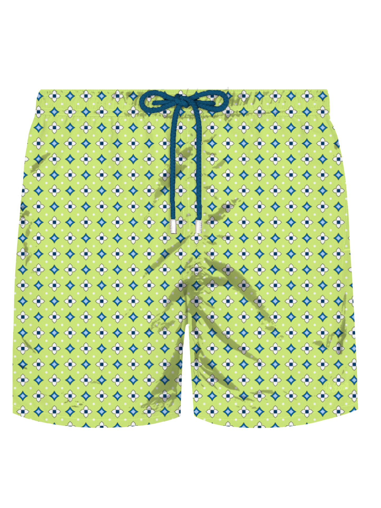 Comfort Light stretch swim shorts with tie print - MC2 Saint Barth