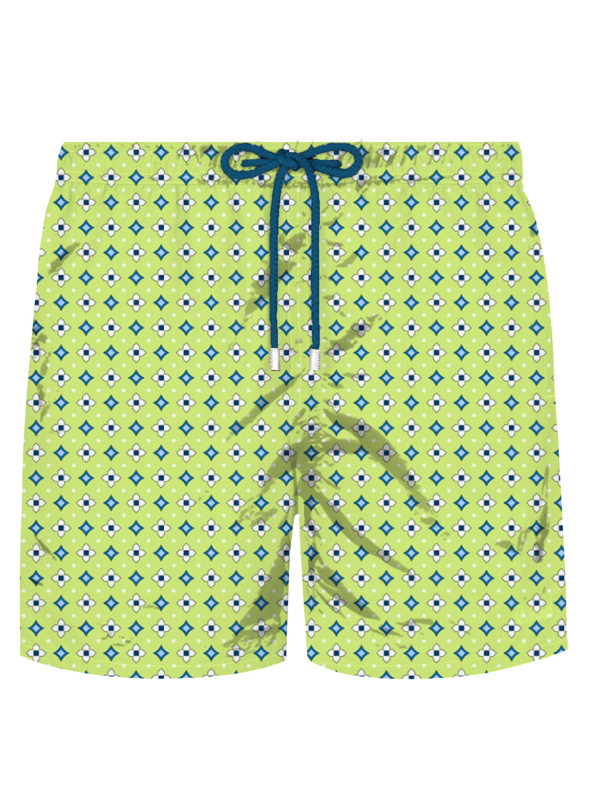 Comfort Light stretch swim shorts with tie print - MC2 Saint Barth