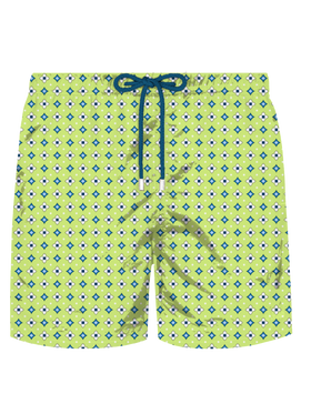Comfort Light stretch swim shorts with tie print - MC2 Saint Barth