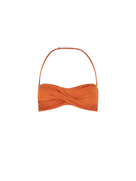 Orange bandeau top