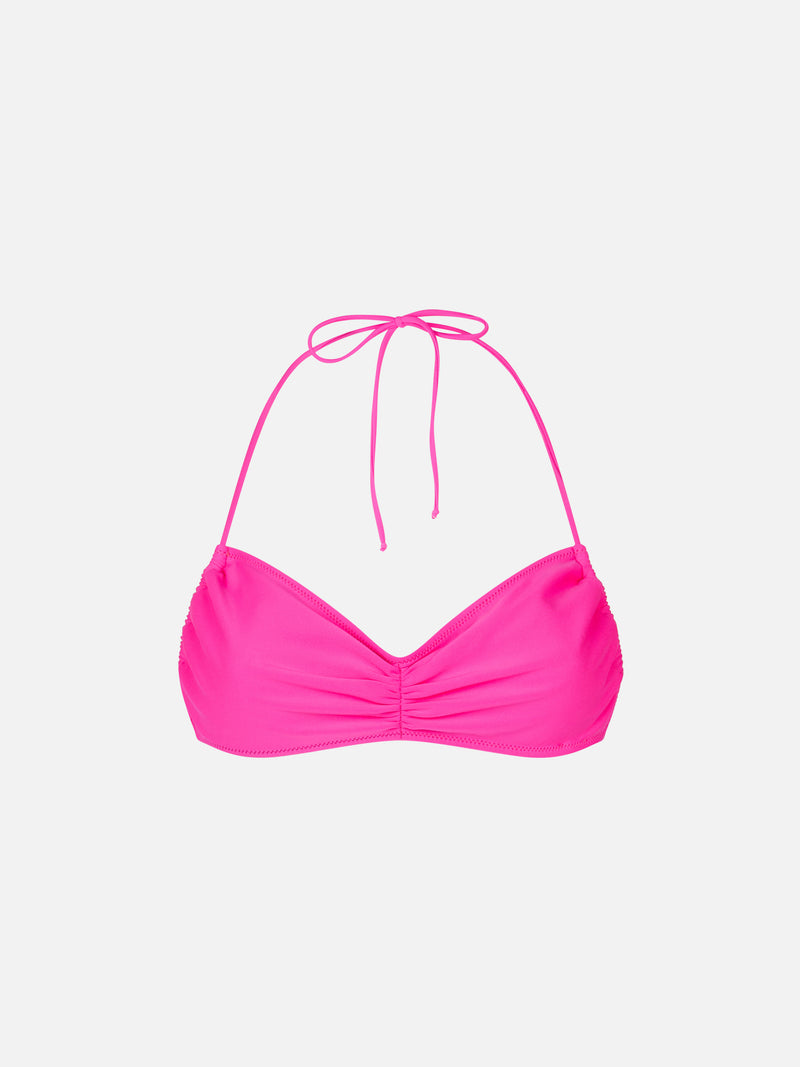 Costume da bagno da donna fucsia top a fascia