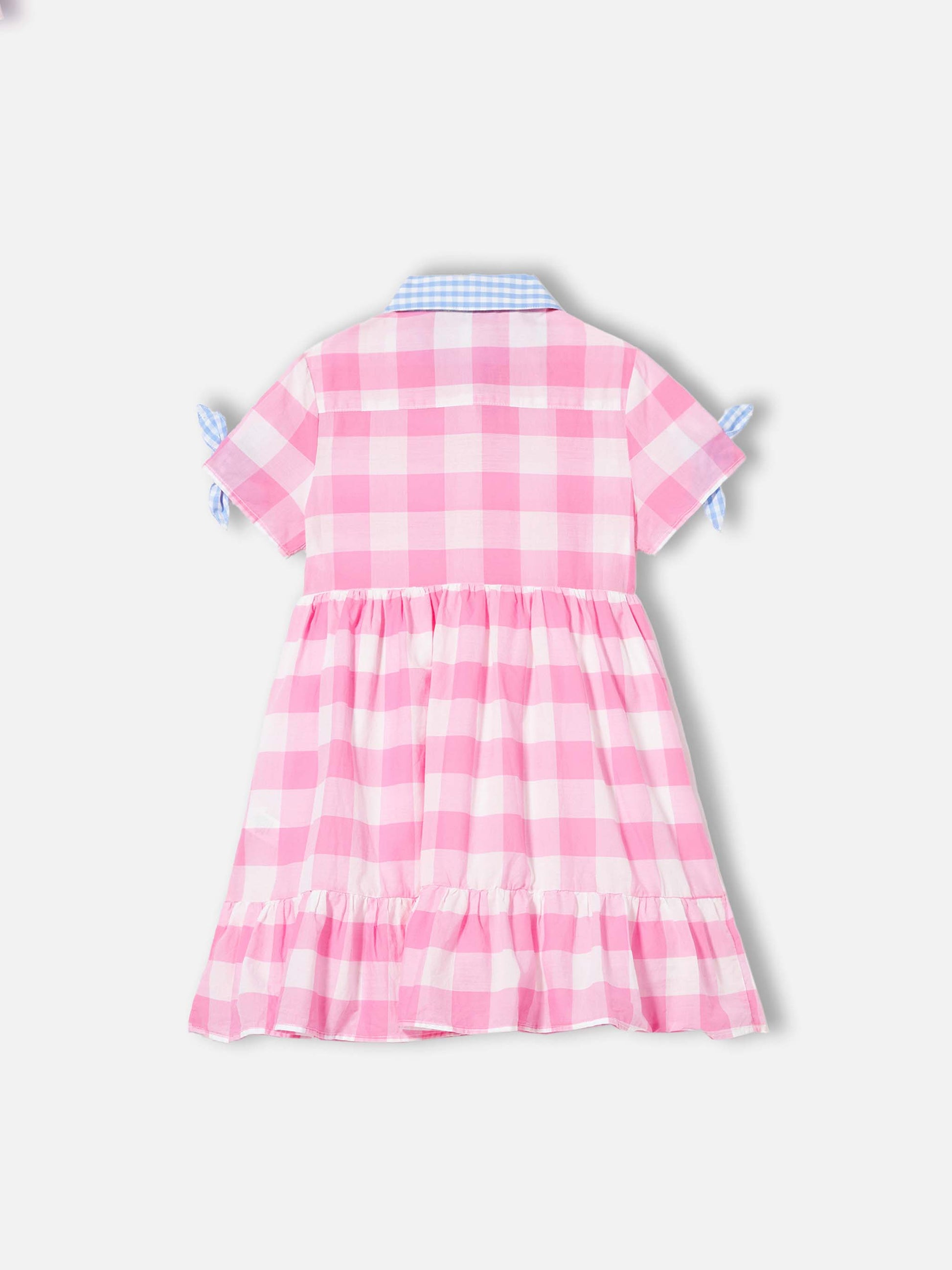 Gingham print girl dress - MC2 Saint Barth