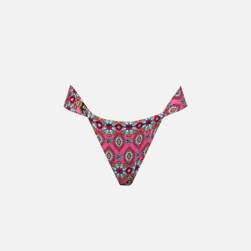 Multicolor botanical gipsy cheeky swim briefs