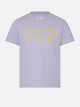 Girl t-shirt with Dreaming St. Barth embroidery