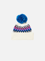 Girl beanie with pompon