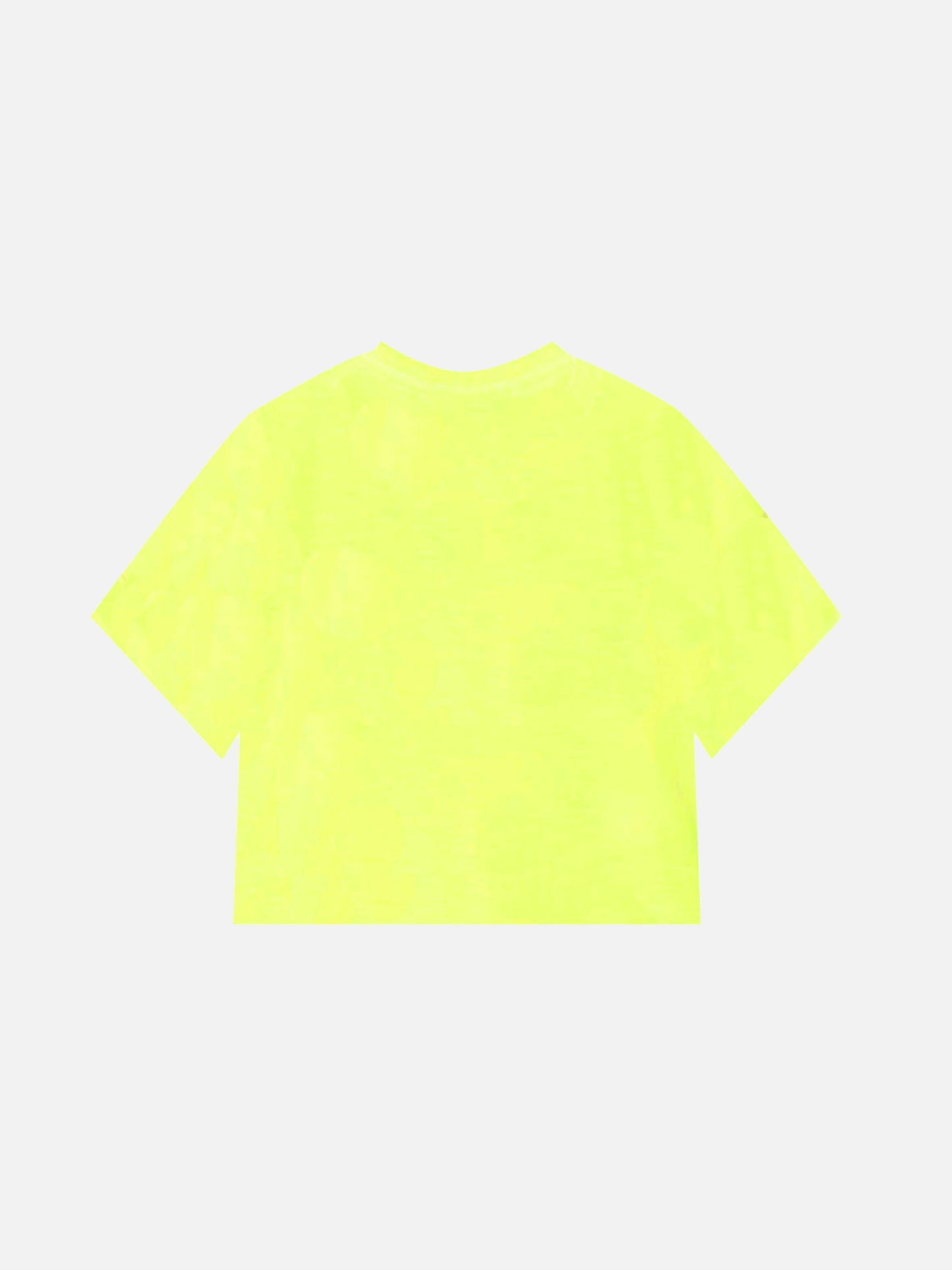 Neongelbes Crop-T-Shirt für Mädchen