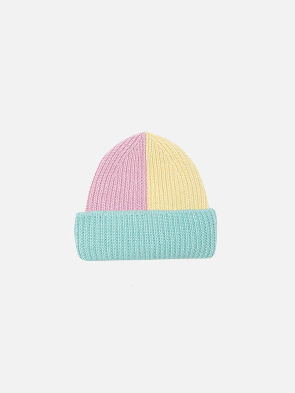 Girl knit beanie with St. Barth embroidery