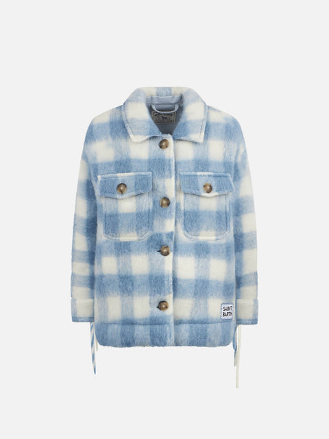 Girl overshirt jacket with fringes - MC2 Saint Barth