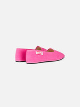 Girl pink terry slipper loafer | MY CHALOM SPECIAL EDITION