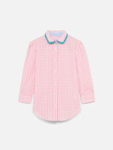 Camicia da bambina con stampa vichy