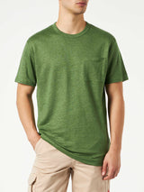 Man linen jersey t-shirt