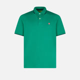 Grünes Poloshirt mit St. Barth-Karologo