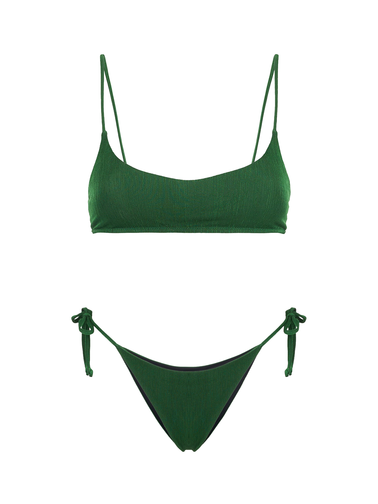 Grüner Bralette-Bikini für Damen