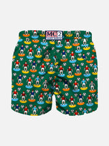 Boy swim shorts with soccer print