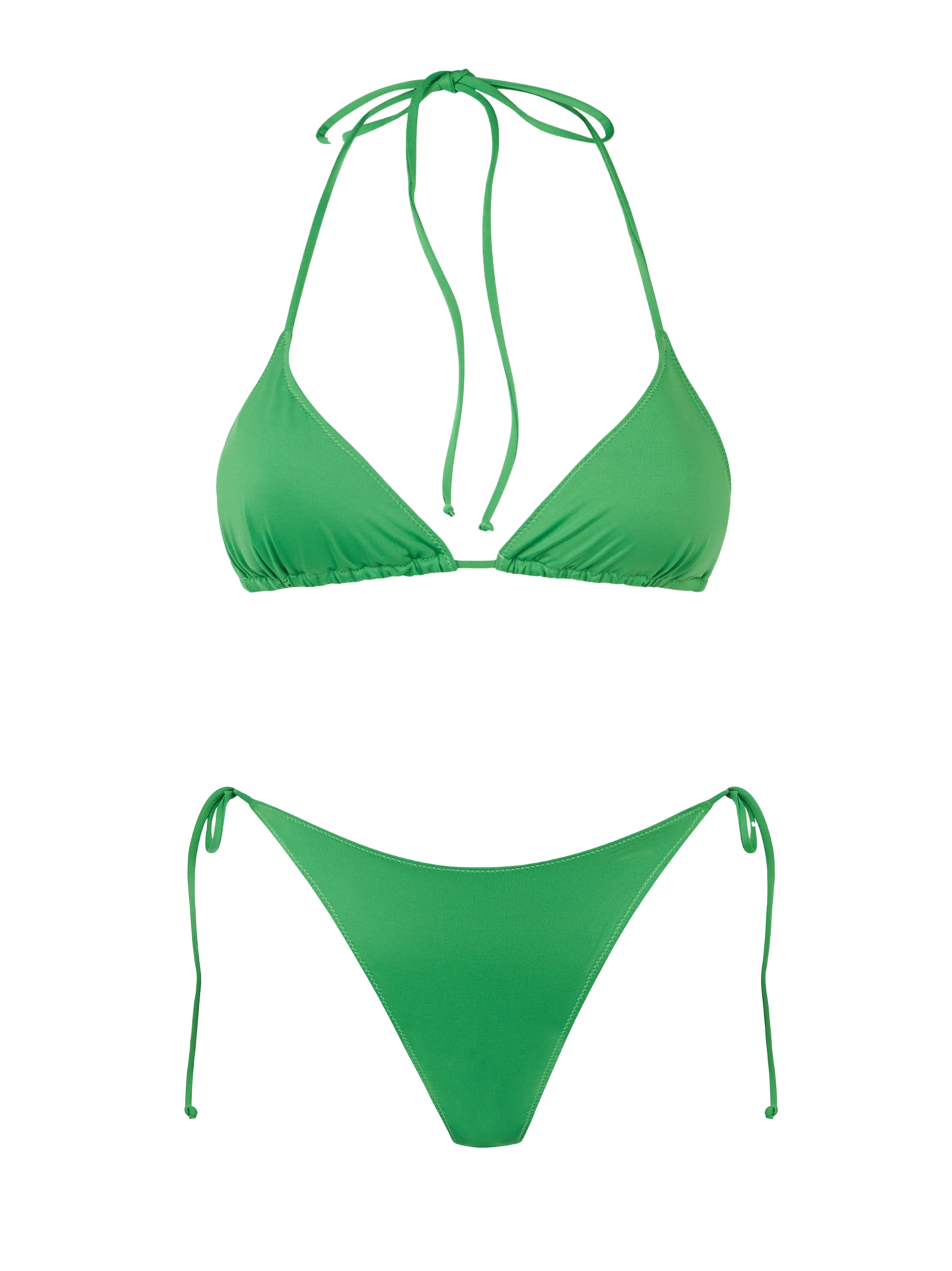 Bikini da donna a triangolo verde