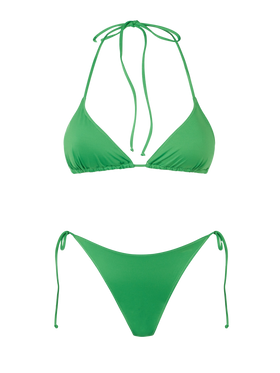 Bikini da donna a triangolo verde
