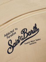 St. Tropez canvas bag with leather handles