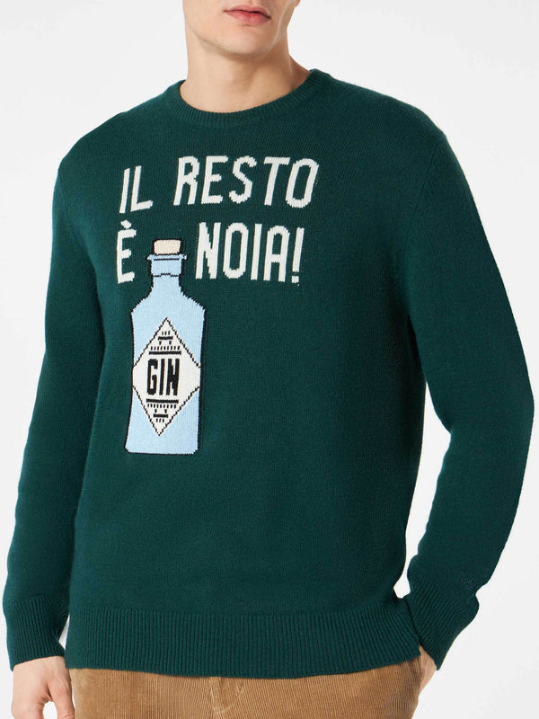 Man sweater with Il Resto è Noia print