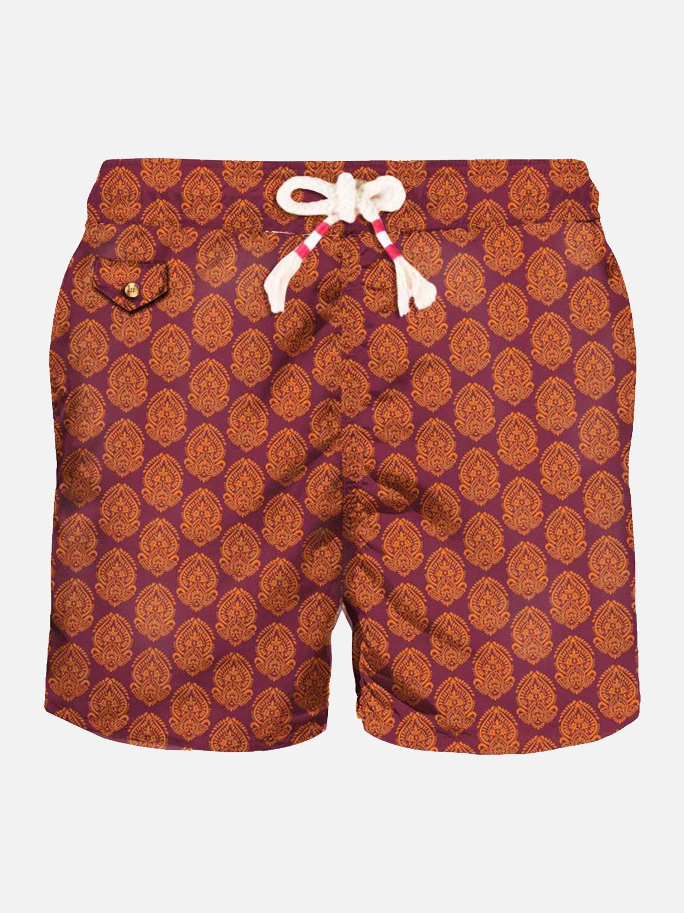 Light fabric man swim shorts Indian print - MC2 Saint Barth