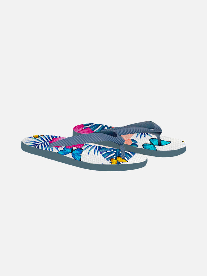 Flip Flops for woman butterfly print