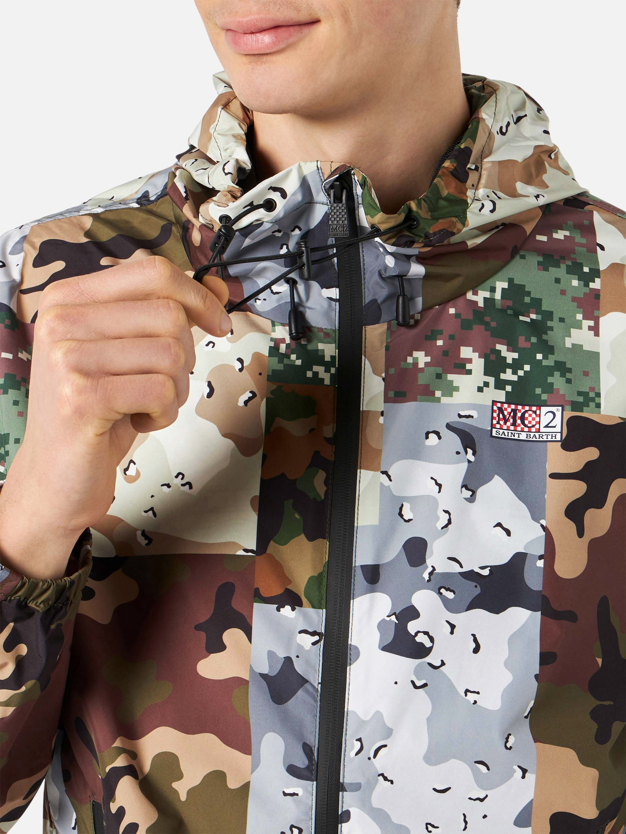 Kauris camouflage windbreaker – MC2 Saint Barth