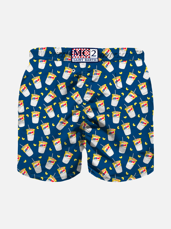 Lightweight fabric swimshorts with Estathè print | ESTATHE' SPECIAL EDITION