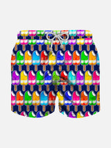 Jungen-Badeshorts mit Ice Cream-Print