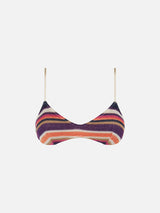 Mehrfarbiges lila Bralette