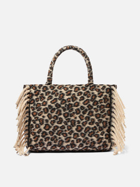 Colette-Deckenhandtasche mit Animalier-Print