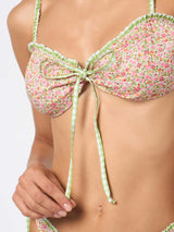 Damen-Triangel-Bikini mit Liberty-Print | Hergestellt aus Liberty-Stoff