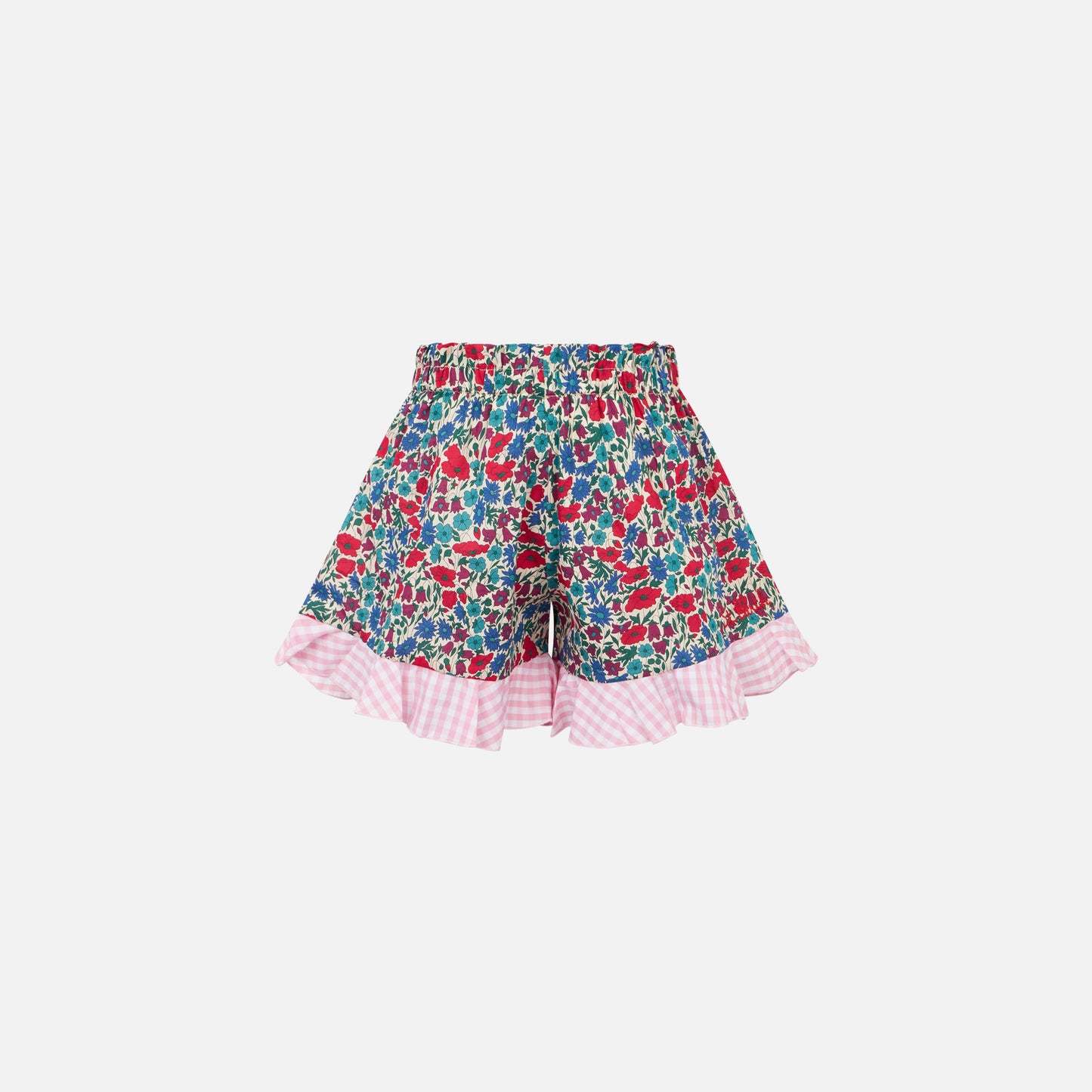Girl cotton ruffled shorts | Made with Liberty fabric