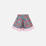 Girl cotton ruffled shorts | Made with Liberty fabric