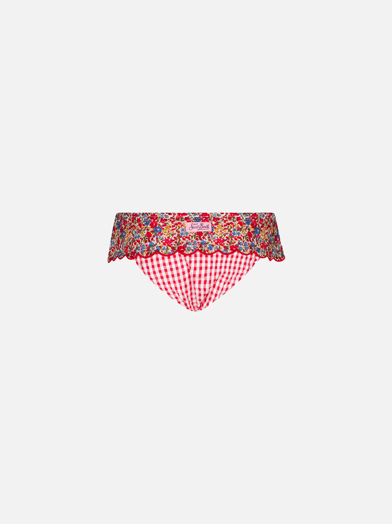 Slip da bagno da bambina con stampa Liberty | EDIZIONE SPECIALE LIBERTY