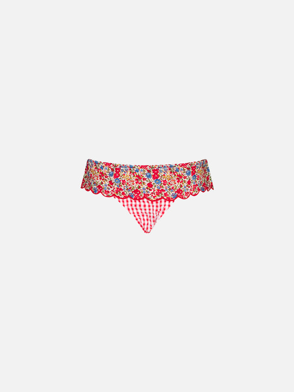 Mädchen-Badehose mit Liberty-Print | Hergestellt aus Liberty-Stoffen