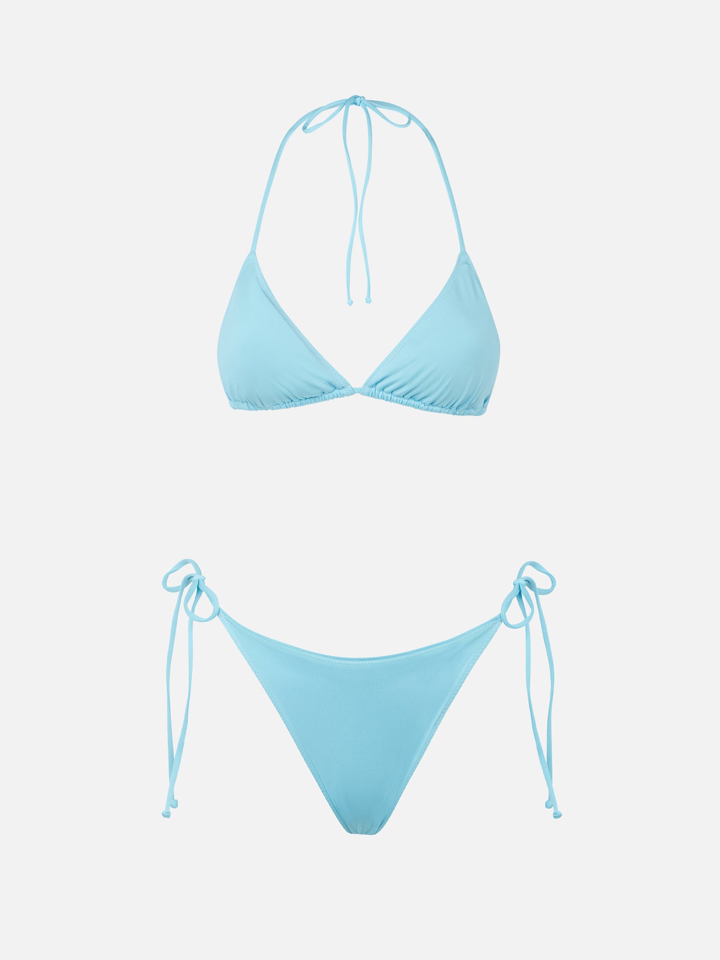 Bikini da donna a triangolo azzurro